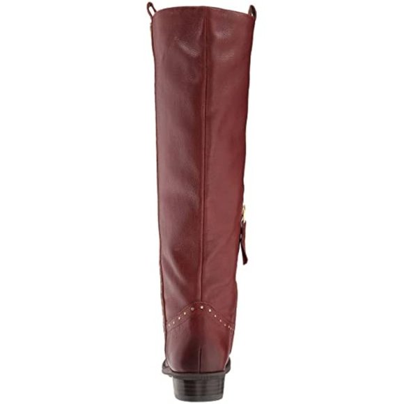 SAM EDELMAN Leather “Prina” Red Riding Boots NEW - Picture 5 of 7